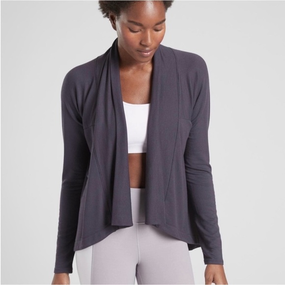 Athleta Sweaters - Athleta Nirvana Wear Two Ways Wrap in Spring Night SZ L Petite EUC